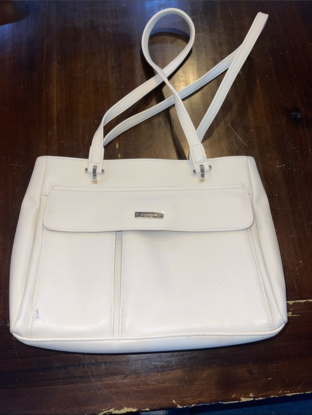 White Women's Shoulder Tote Bag - Classic Everyday Carry